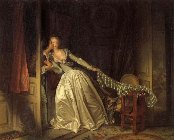 Jean Honore Fragonard The Stolen Kiss Norge oil painting art